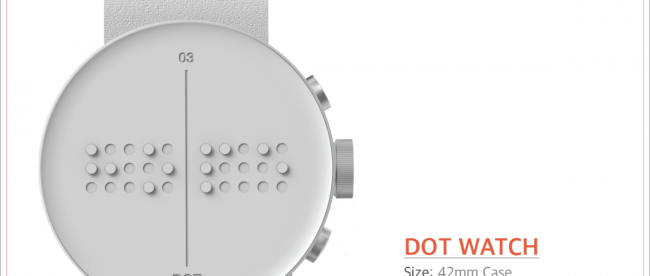 photo of dot braille watch