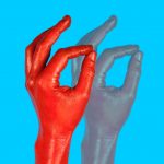 gesture for drag and drop- touching thumb and index finger and moving