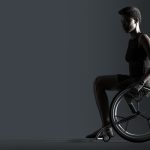 photo of a person sitting in the Go wheelchair