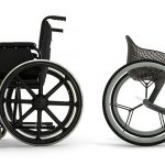 side by side comparison of Go and a traditional wheelchair.
