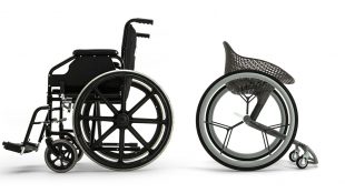 side by side comparison of Go and a traditional wheelchair.