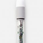 photo showing the liftware level. The handle is transparent and shows us the onboard computer, sensors and motors inside.