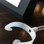 The plastic mouthpiece that fits snugly in the user's mouth.