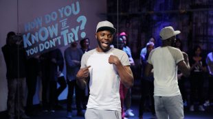 "NEW YORK, NY - MAY 03: Deaf dance instructor Christopher Fonseca, 27, teaches local deaf community members at the first stop of his global tour as part of the Smirnoff ICE Electric Flavors 'Keep It Moving' campaign on Tuesday May 3, 2016 in New York, NY. (Photo by Craig Barritt/Getty Images for SMIRNOFF)"