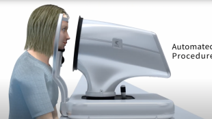 animation of a woman going through non invasive DSLT procedure