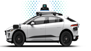 a white waymo